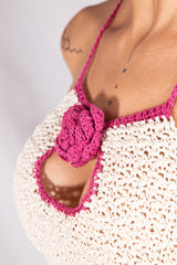 Top Halter Rosa