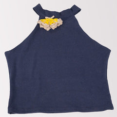 Indica Halter Top con aplique