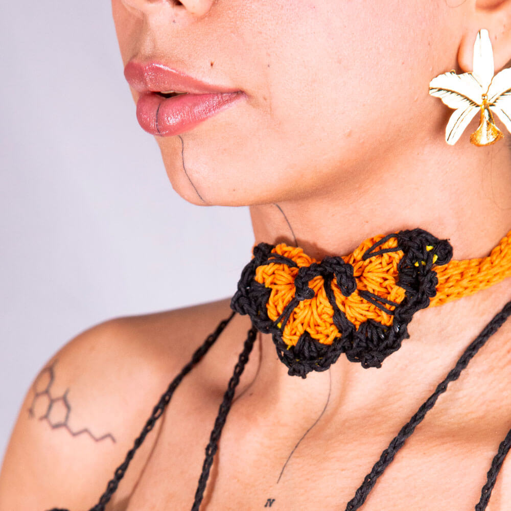 Choker mariposa multiusos